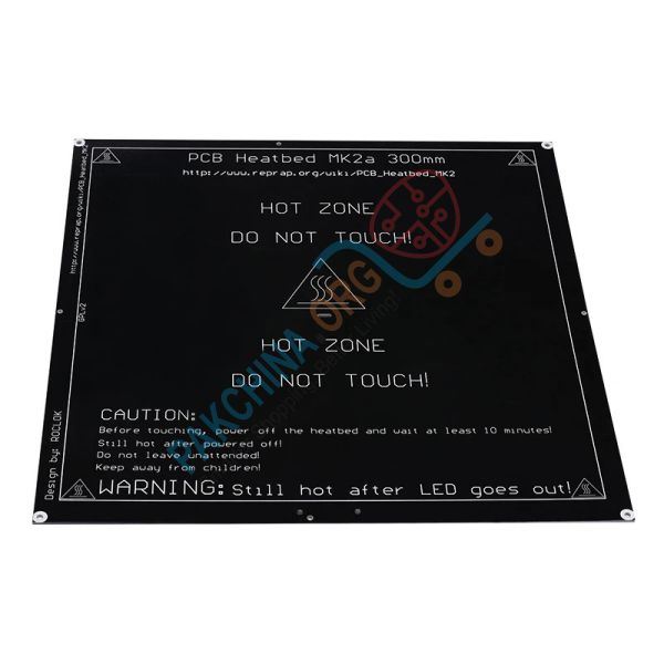 PCB Heatbed MK2B Dual Power Hot Plate Bed for 3D Printer (Black Colour)
