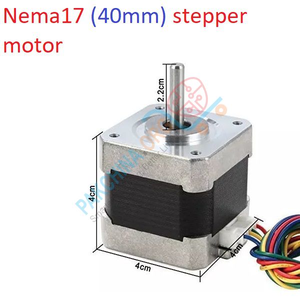 Nema17 40mm stepper motor, 42 motor, Nema 17 motor, 42BYGH 1.7A motor (17HS4401) 4 leads for 3D printer