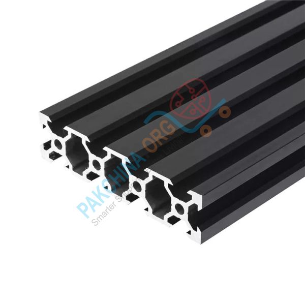 2080V Slot Black 2000mm Aluminum Profile Extrusion Frame For CNC Laser Engraving Machine For DIY Woodworking