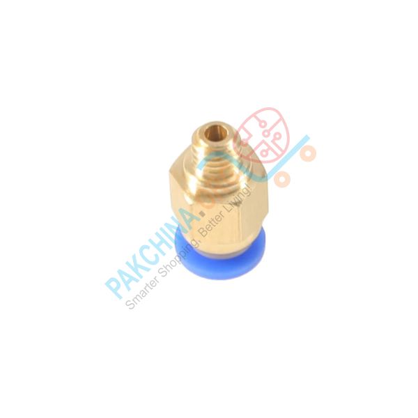 PC4-M6 Pneumatic Straight Connector Brass Piece for MK8 OD 4mm Tube